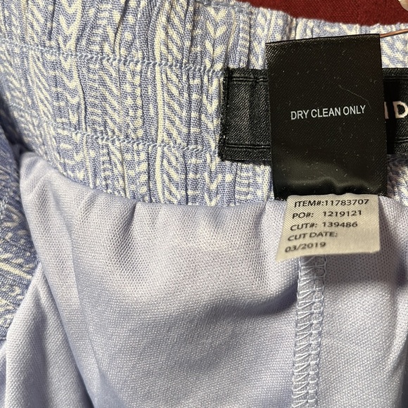 NWT Torrid 3 - light blue boho vertical stripe, gauze, wide leg, belted pants - Picture 13 of 13